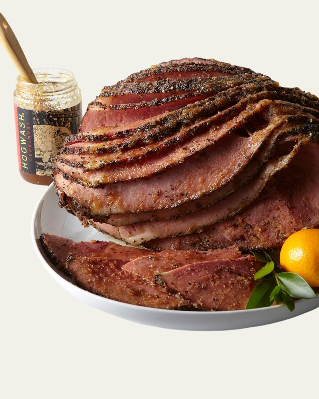 Hickory-Smoked Peppered Whole Ham, For 20-25 People